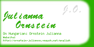 julianna ornstein business card